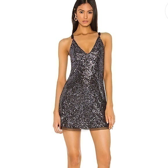 Free People Gold Rush Mini Dress Small Cocktail Party Evening Mini Dress